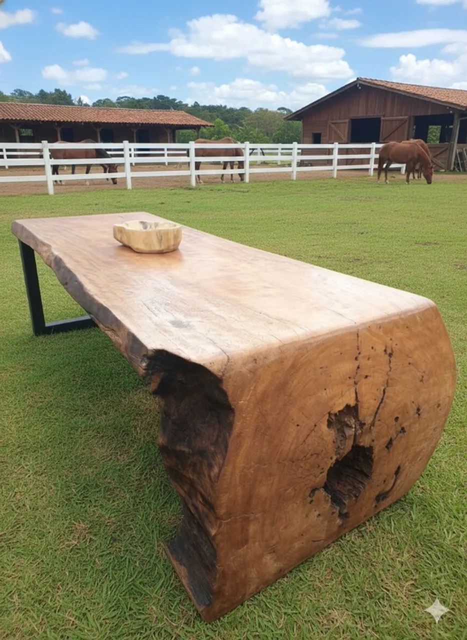 Mesa de jantar rústica estilo cascata - Foto 4