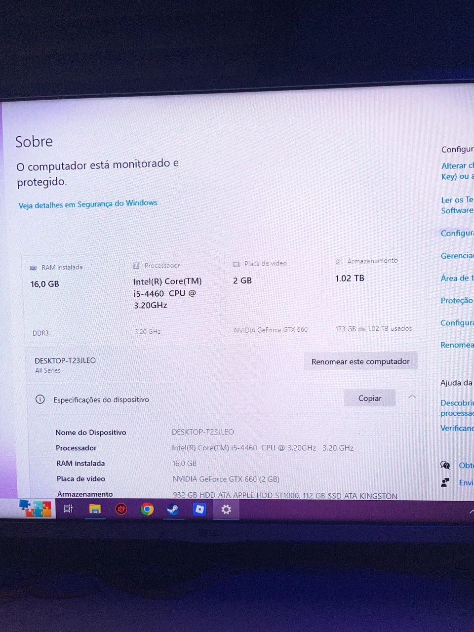 CPU GAMER i5 -16GB - GTX660 LEIA A DEACRIÇÃO - Foto 6