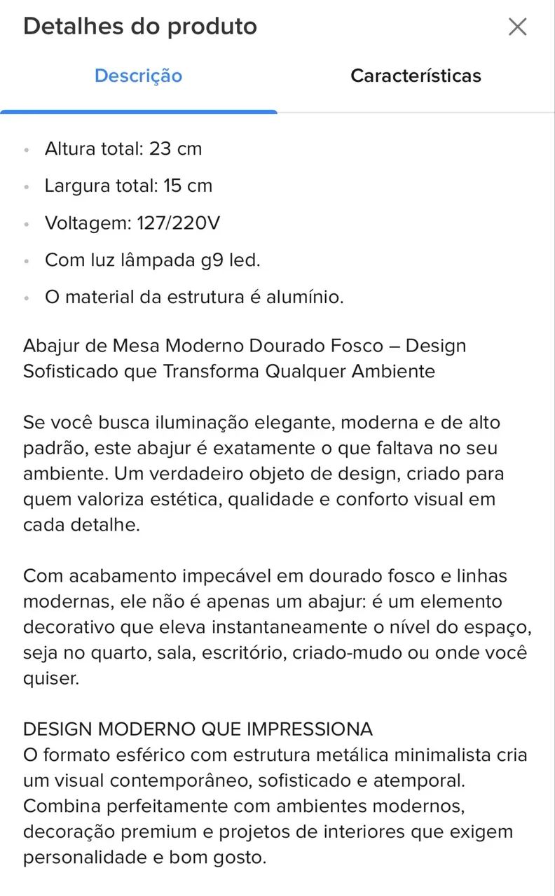 Luminária moderna  - Foto 2