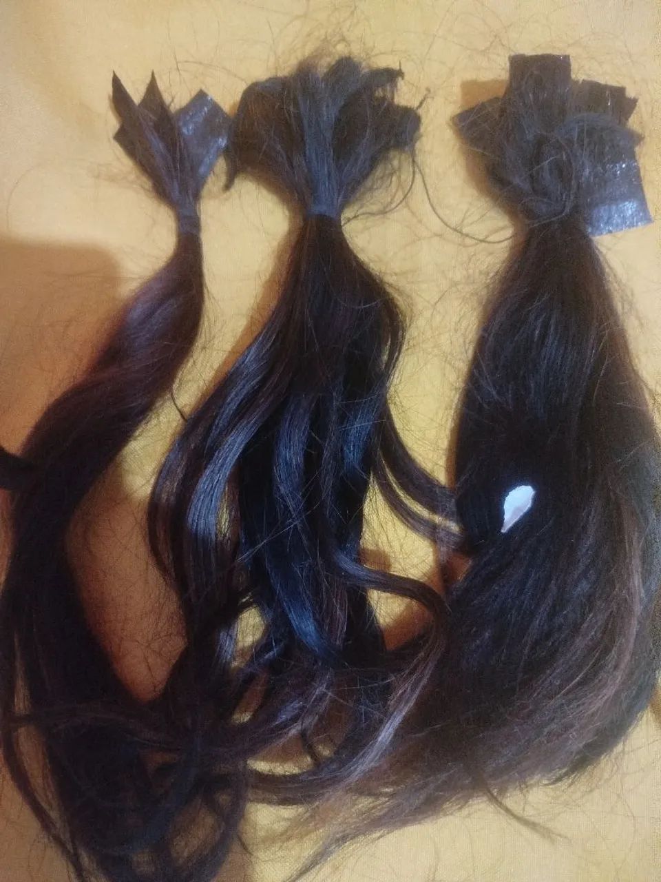 Cabelo Humano preto e mesclado 254 gramas com 35cm. - Foto 5