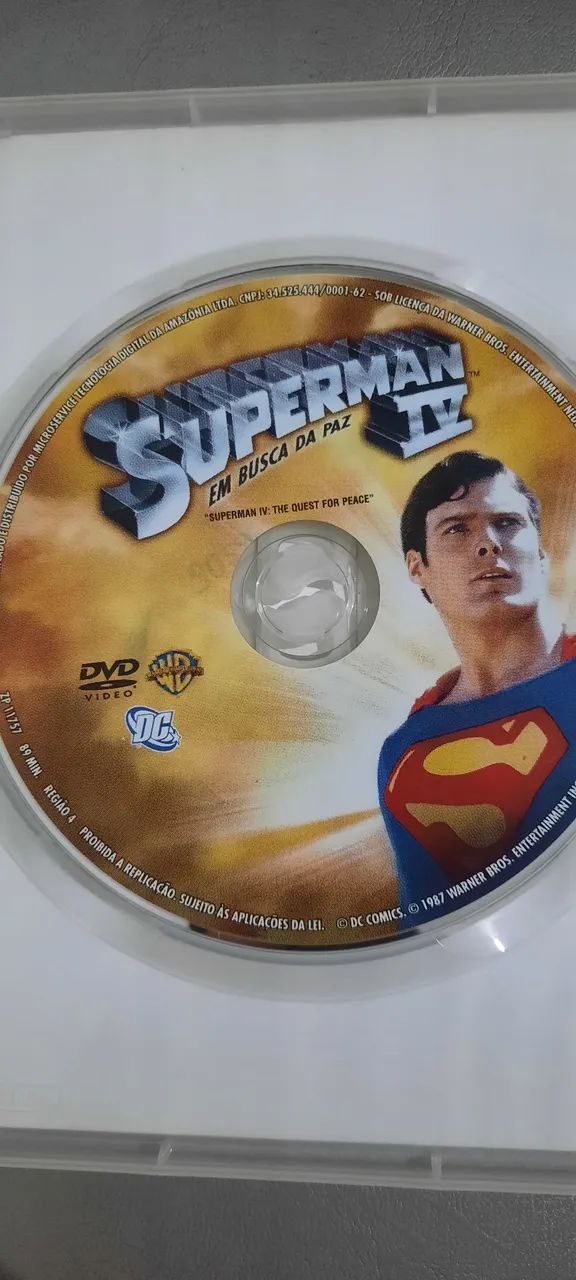 DVD FILME SUPERMAN 4 ORIGINAL  - Foto 3