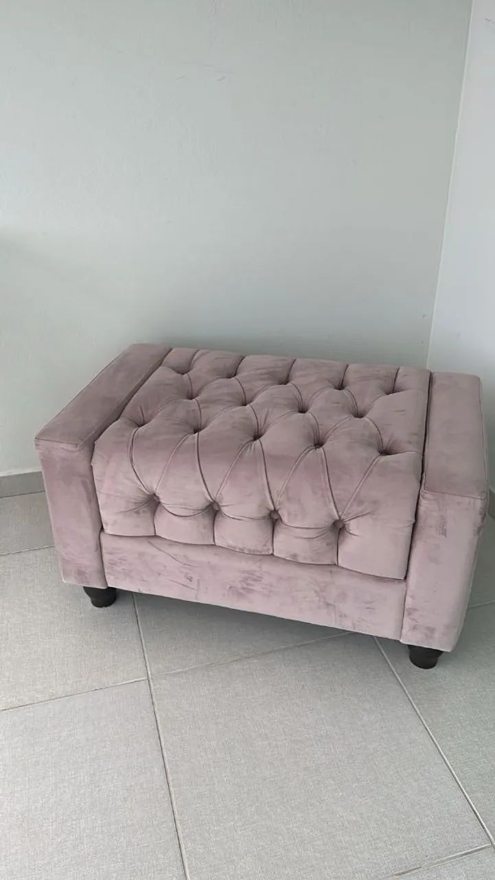 Puff Baú Rosa - Foto 2