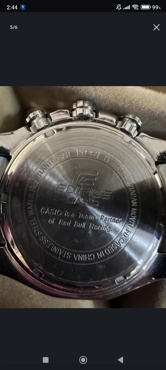 Casio Edifice Red Bull (EDIÇÃO LIMITADA) ORIGINAL - Foto 4