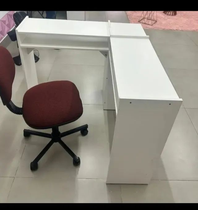 MESA MANICURE EM L MDF NOVO  - Foto 2