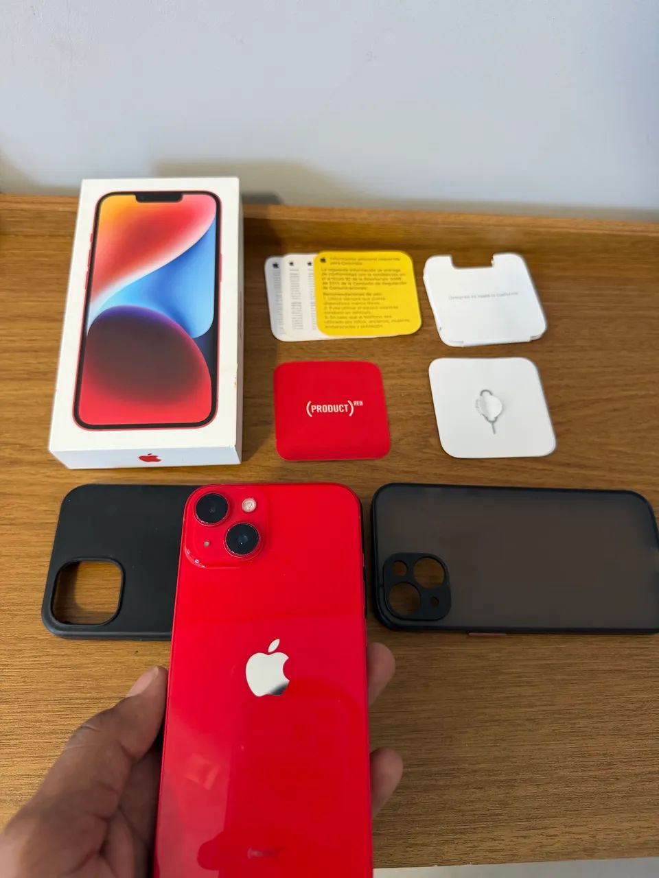 iPhone 14 red 128GB todo original 