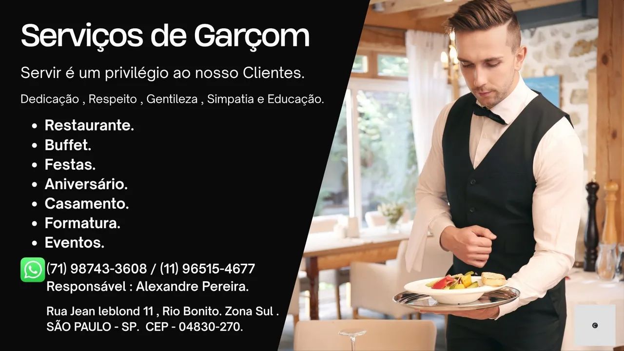 Serviço de Garçom 