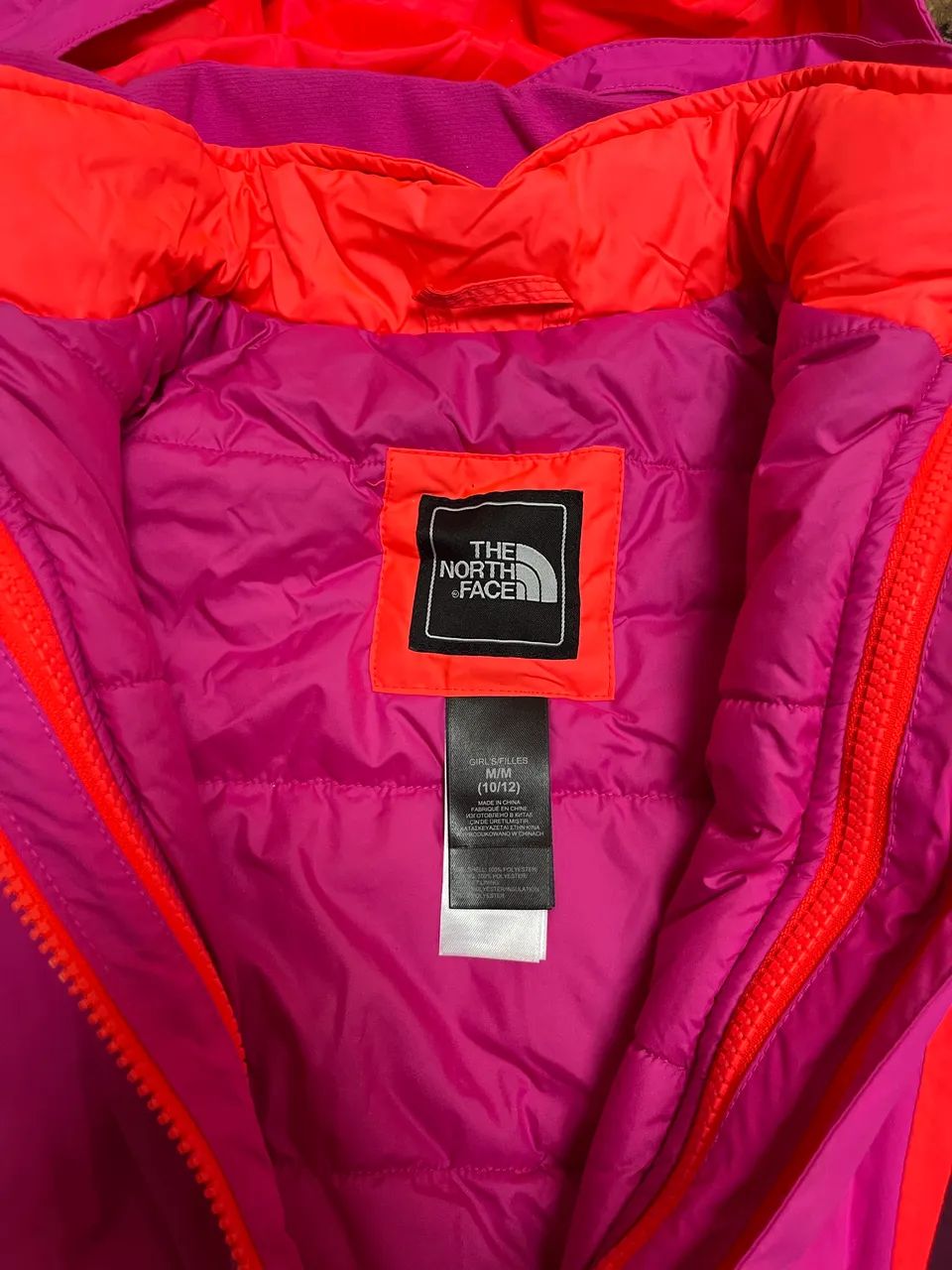 Jaqueta the north face HyVent 2 roxa e laranja  - Foto 4