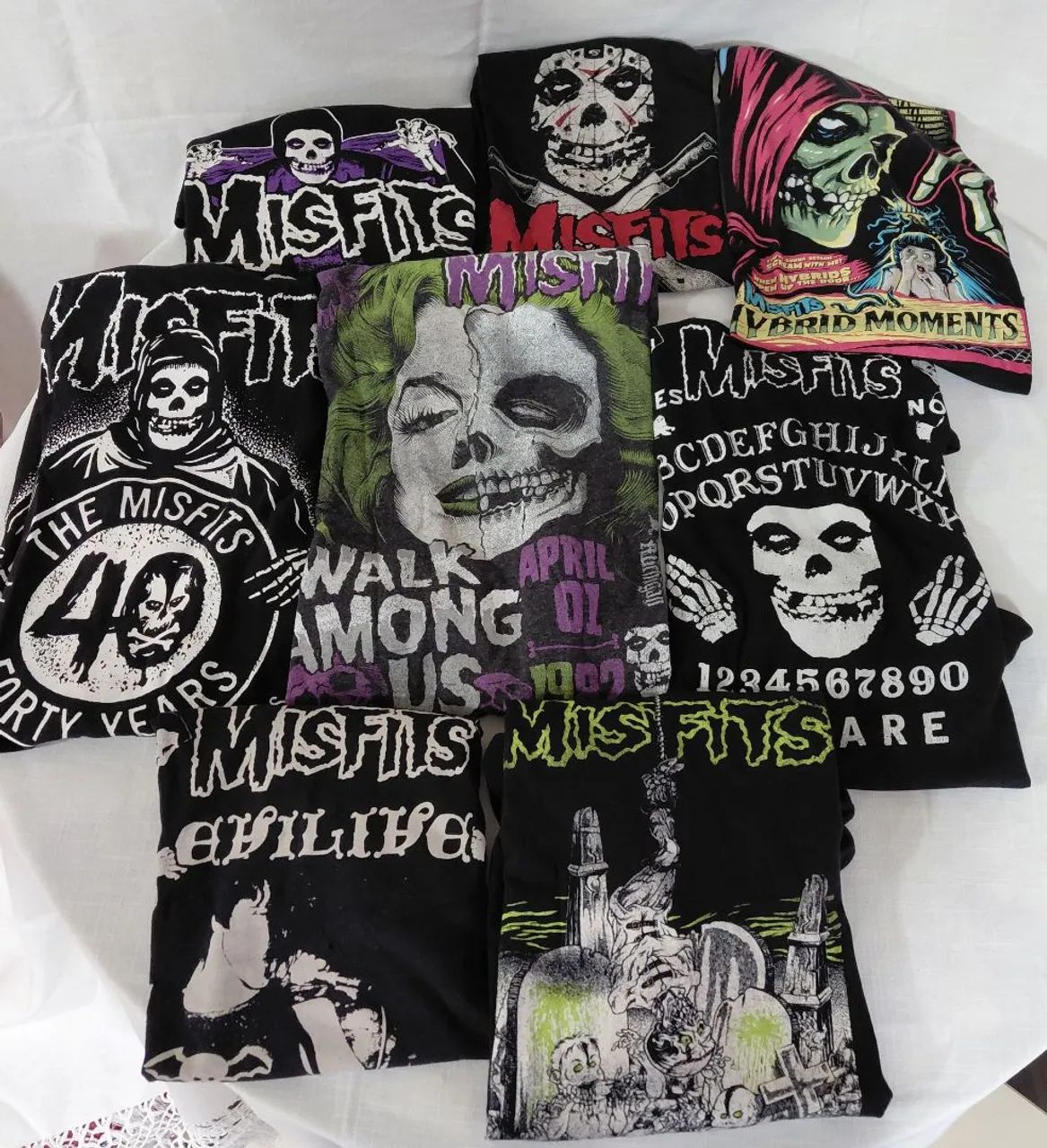 Kit 8 Camisetas Misfits