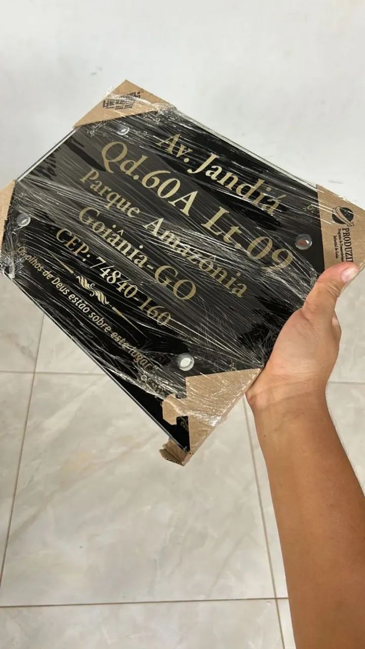 Placa de endereço