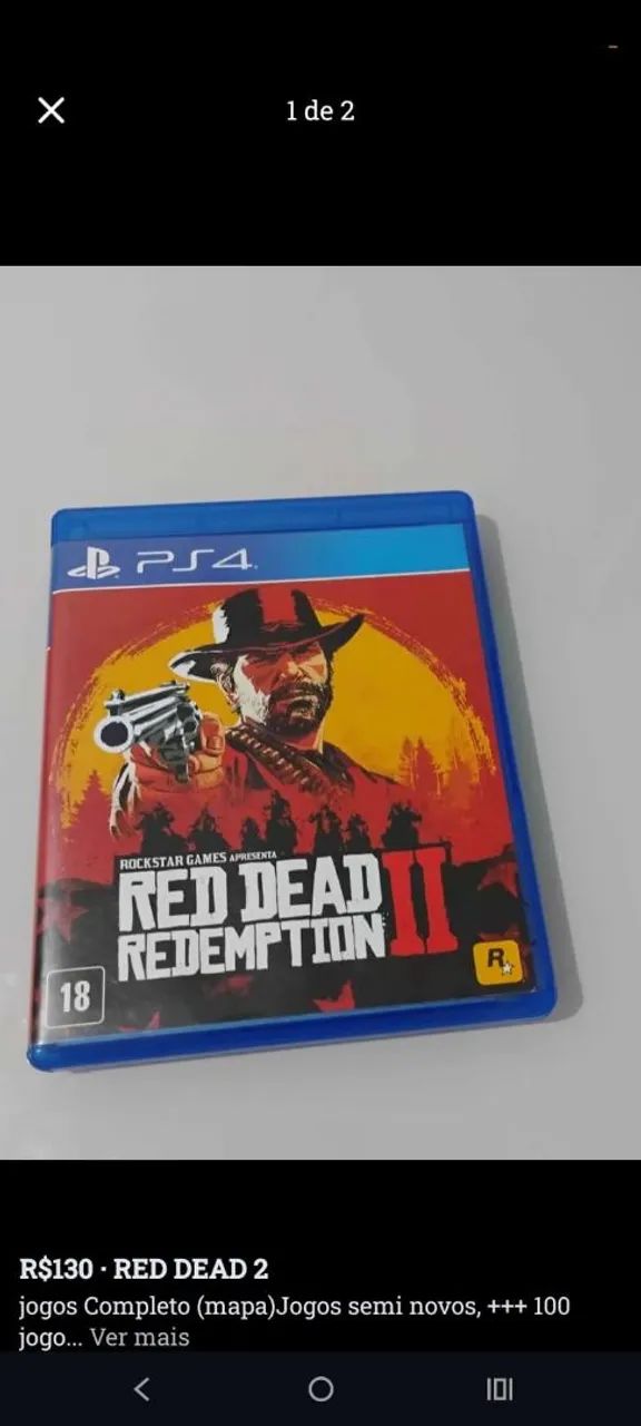 JOGO PS4 RED DEAD 2 