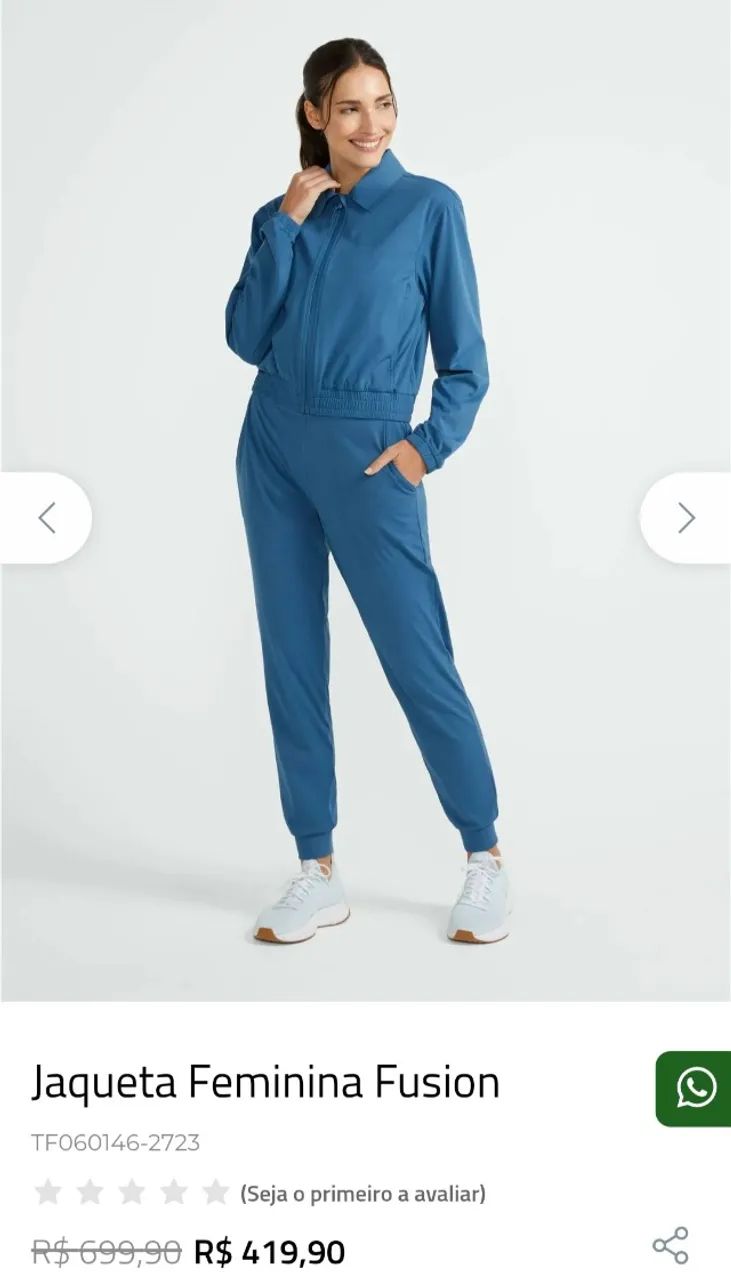 Conjunto FEMININO TRACK&FIELD AZUL  - Foto 2