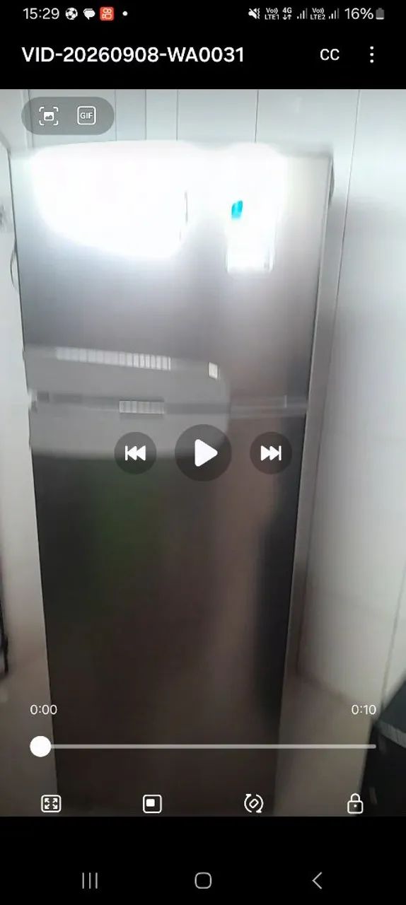 Geladeira inox 