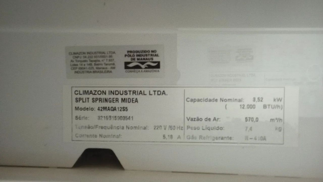 Ar-condicionado Midea - 12.000 BTUs - Foto 2