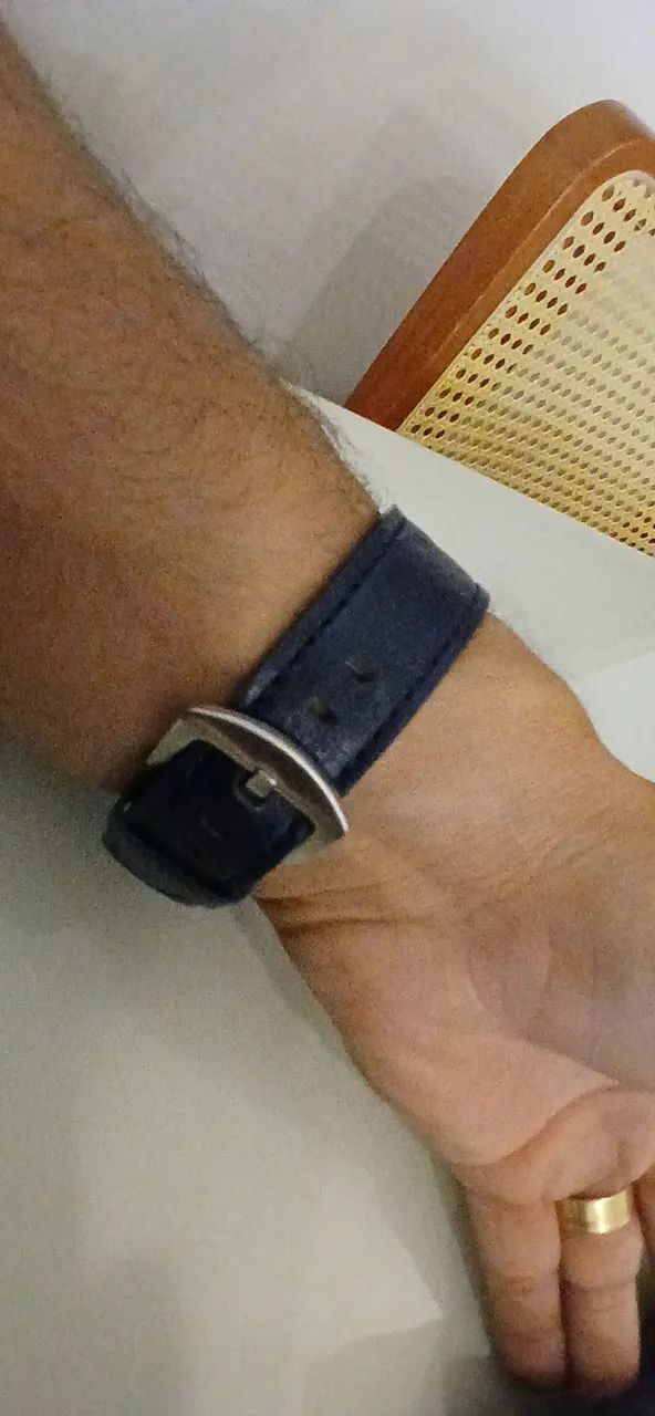 Relógio esqueleto automático couro - Foto 5