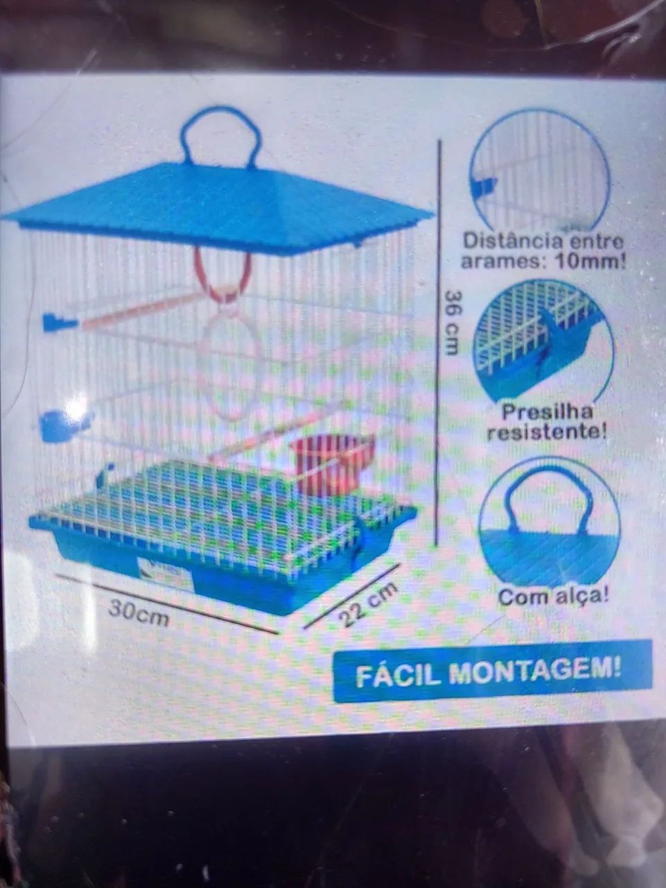 Transportes para pássaros novo sem uso.  - Foto 2
