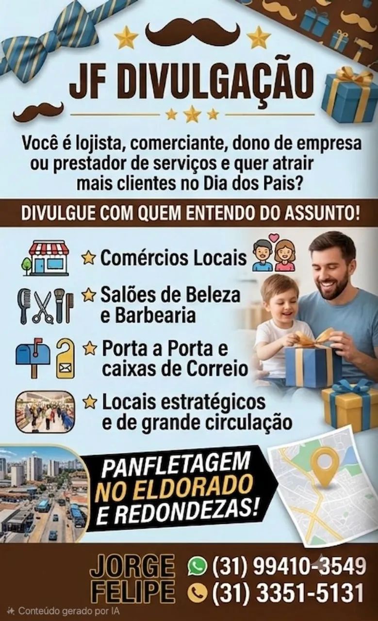 JF DIVULGAÇÃO - SERVIÇO PROFISSIONAL DE PANGLETAGEM (CONTAGEM/MG)