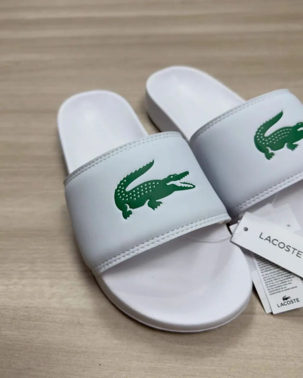 Chinelo Lacoste Serve Slide 0.0 Original (Branco) - Foto 2