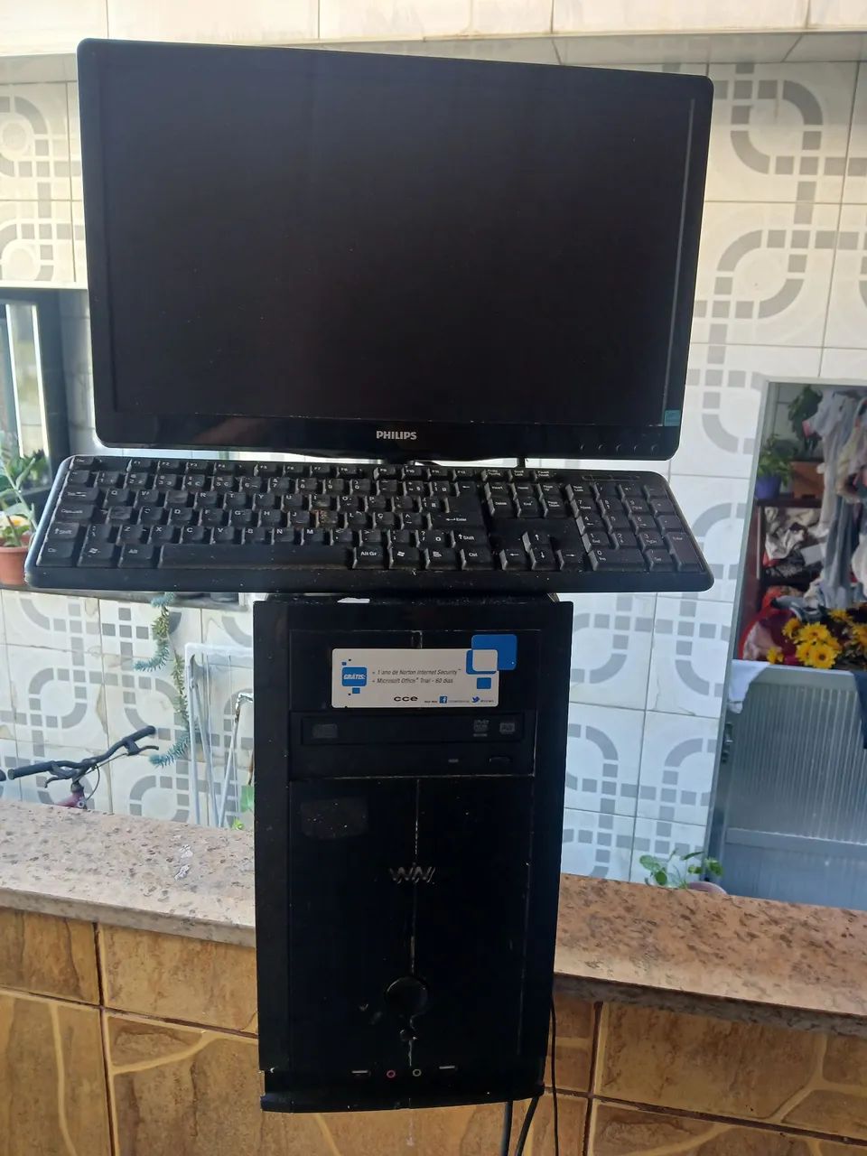 Computador com munitor e teclado  - Foto 2