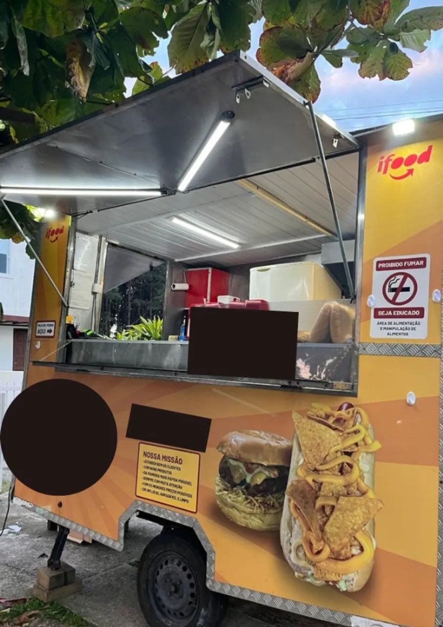 Trailer de alimentos para ponto fixo
