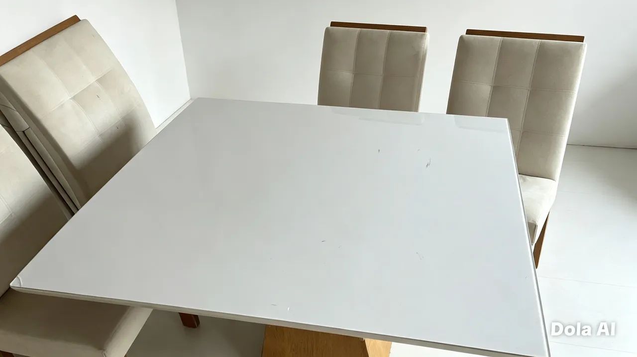 Mesa tampão de vidro 4 lugares - Foto 2