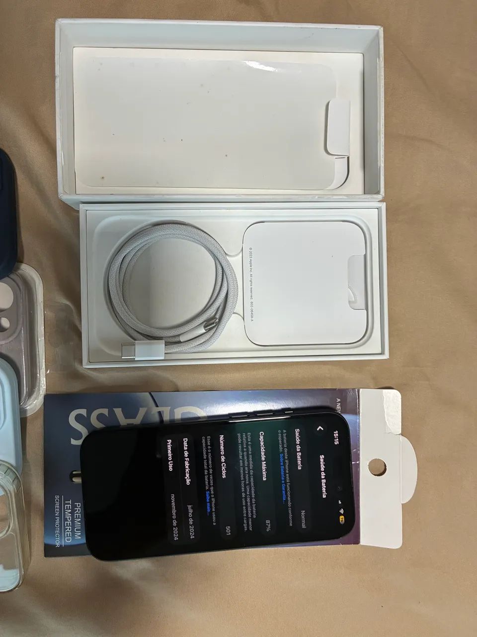 iPhone 15 128gb - Preto Bom estado  - Foto 3