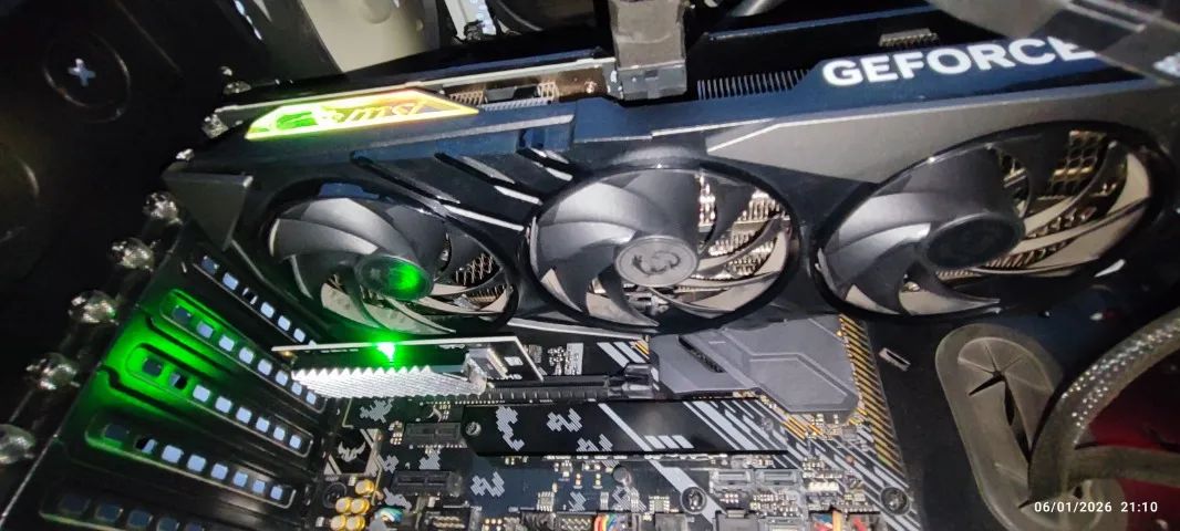 Placa de Vídeo MSI GeForce RTX 4070 Ti Gaming X Slim 12GB - Impecável - Foto 2