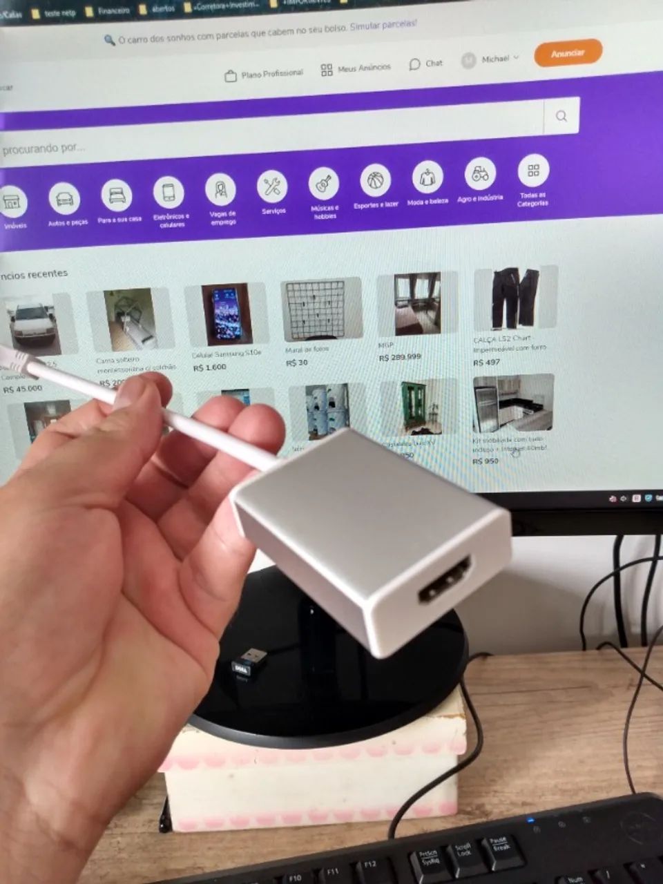 Cabo Conversor USB para HDMI - Expanda seu notebook - Foto 5