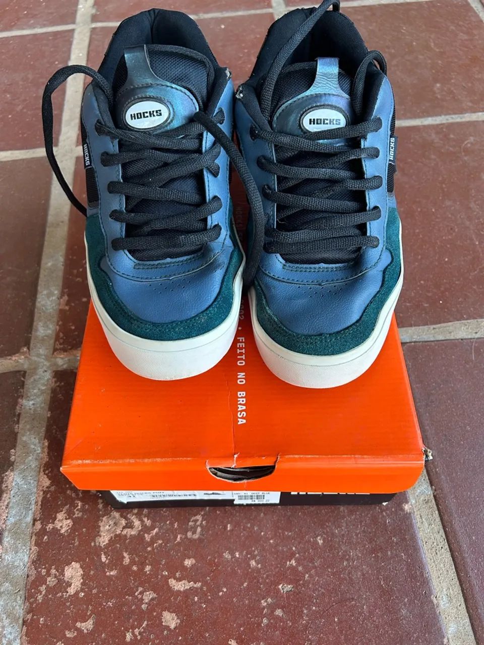 Tênis hocks puff azul número 41 - Foto 4