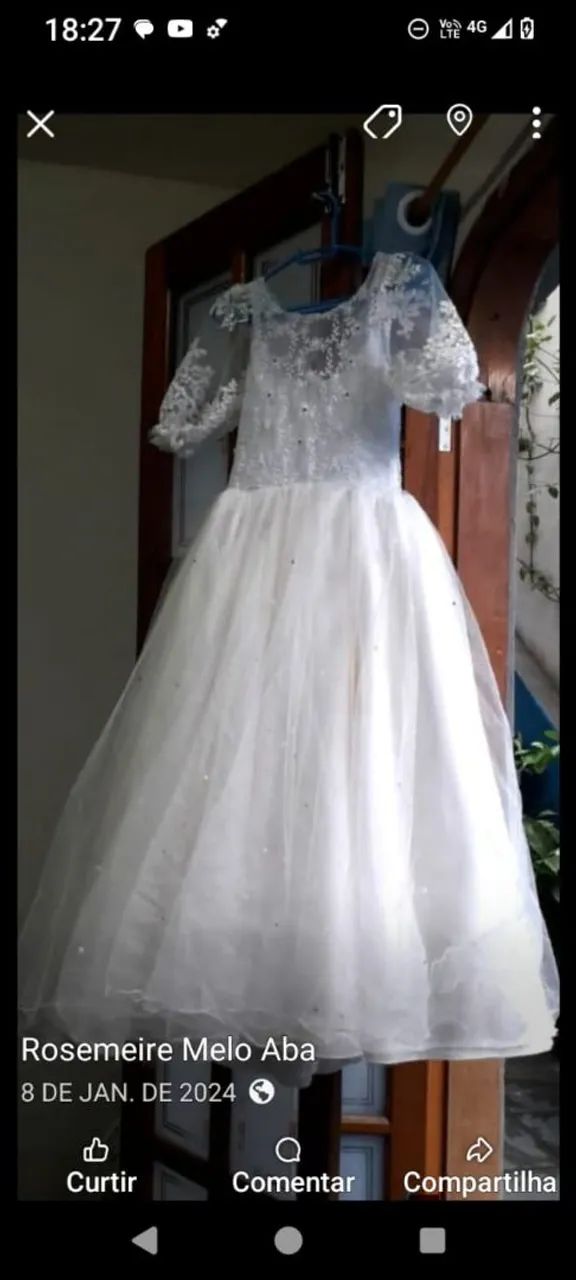 Vestido de daminha 