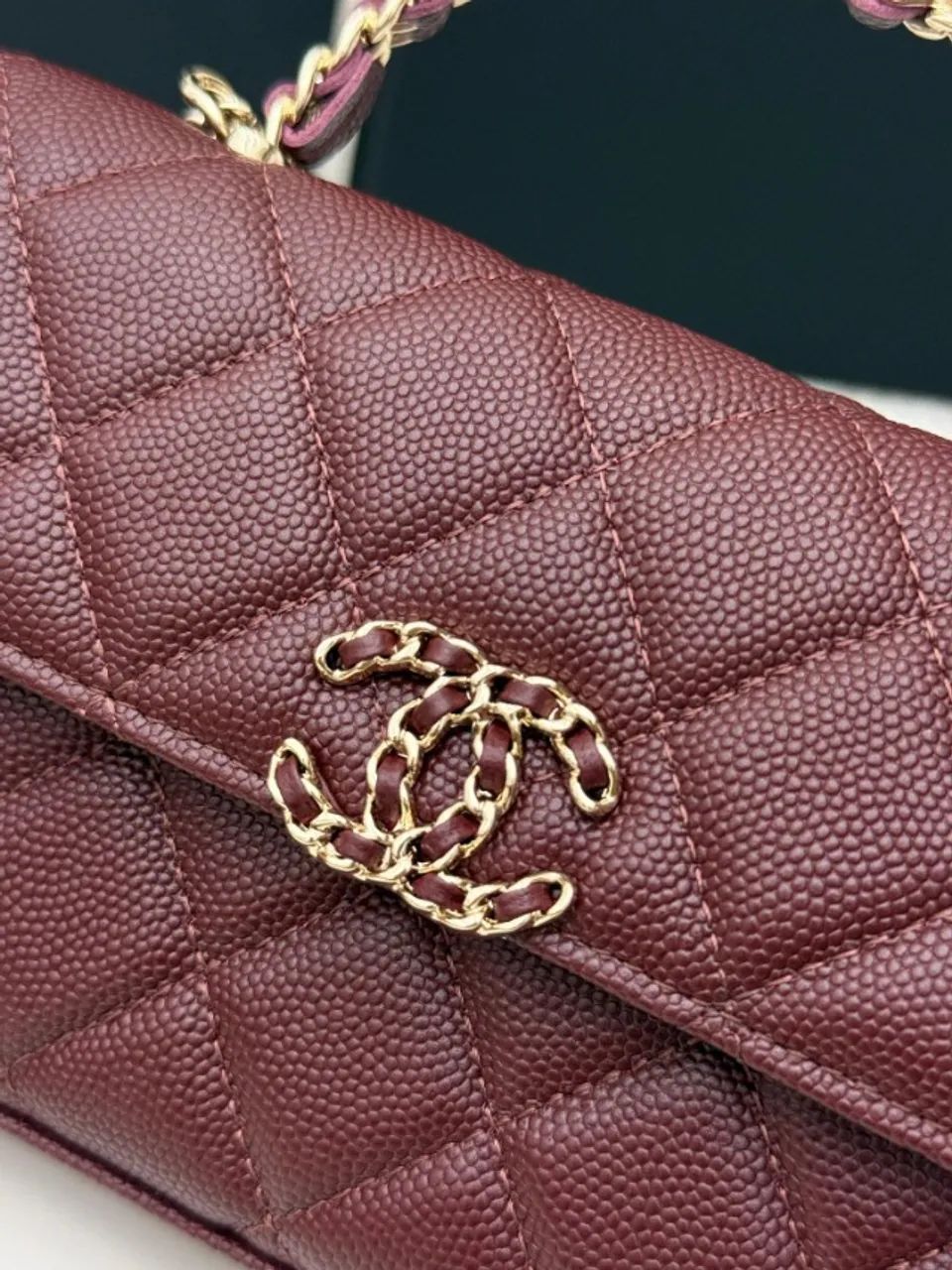 Bolsa Chanel Vinho Matelassê com Alça - Foto 3