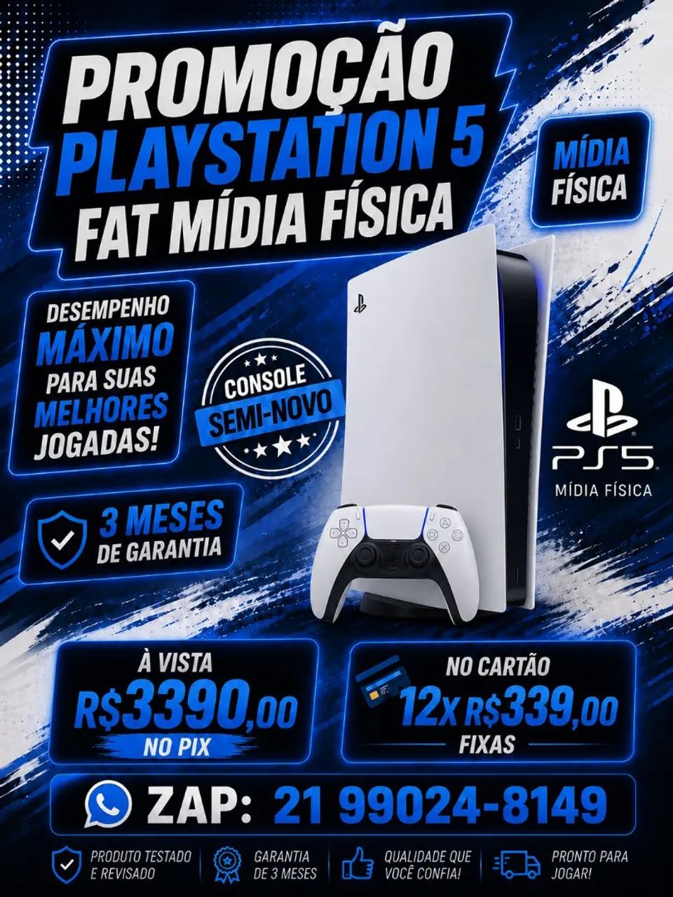 Playstation 5 Físico- Com Garantia