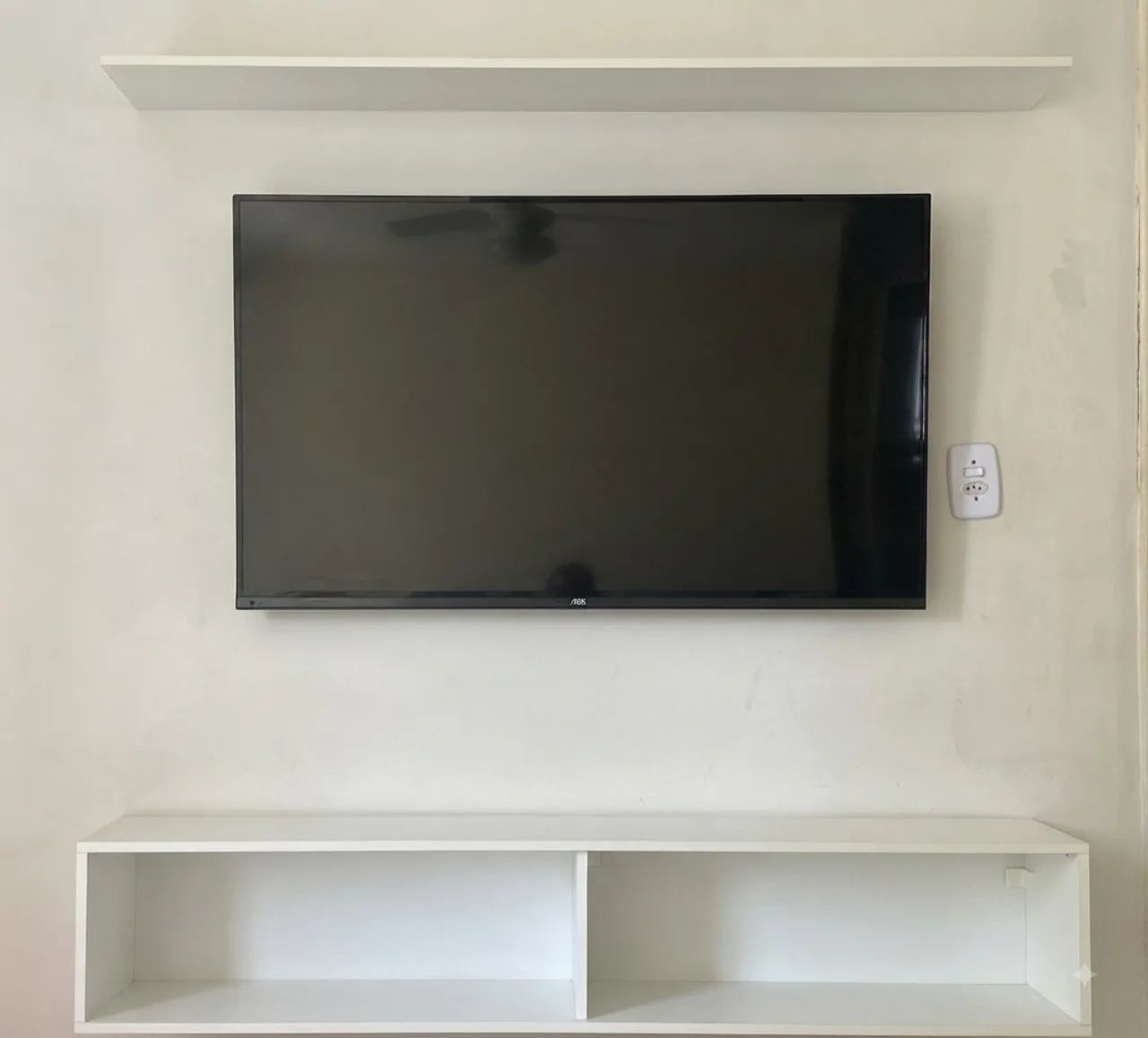 Rack suspenso + prateleira 
