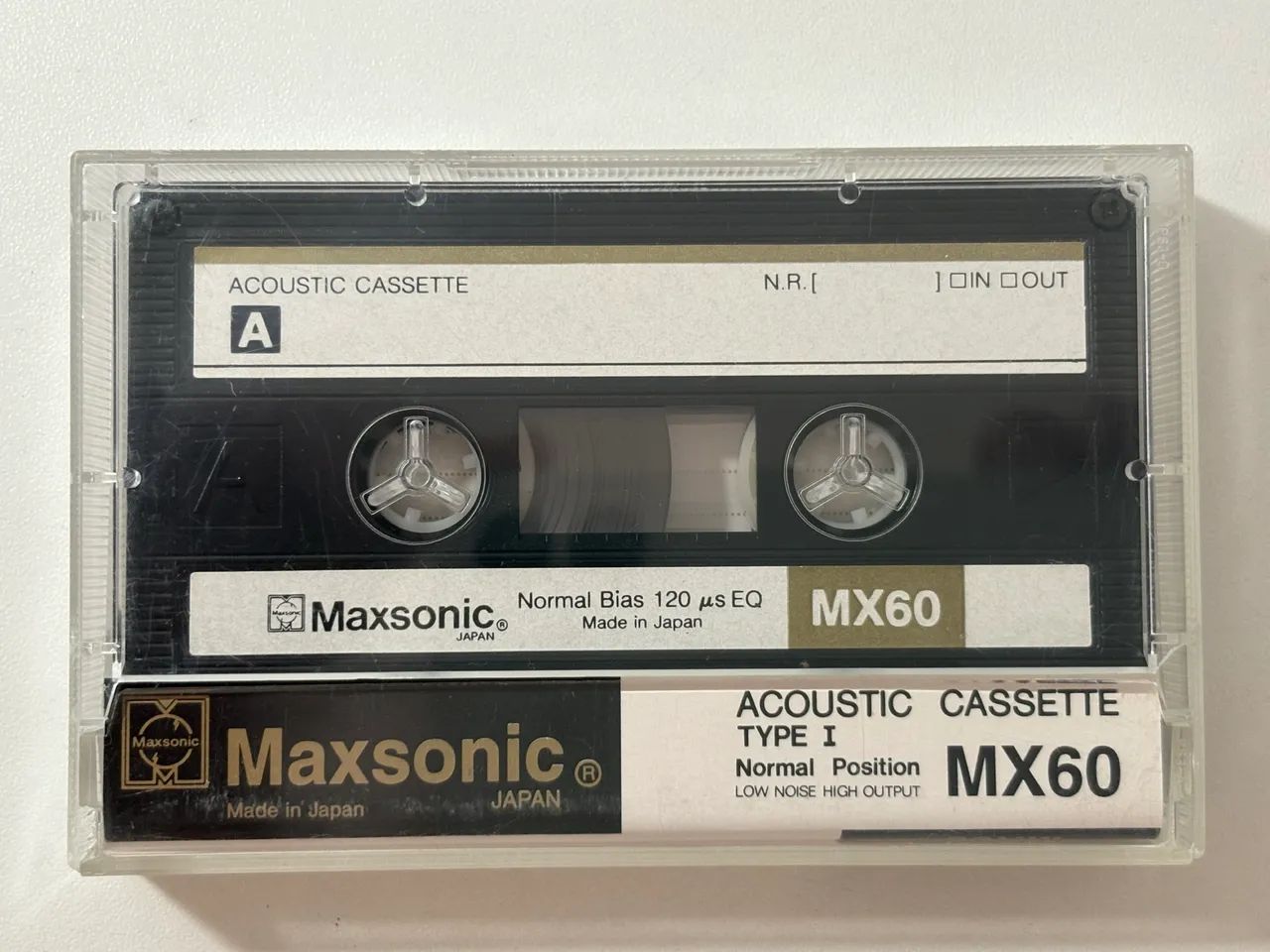 Fita cassete Maxsonic MX60 (Made in Japan)