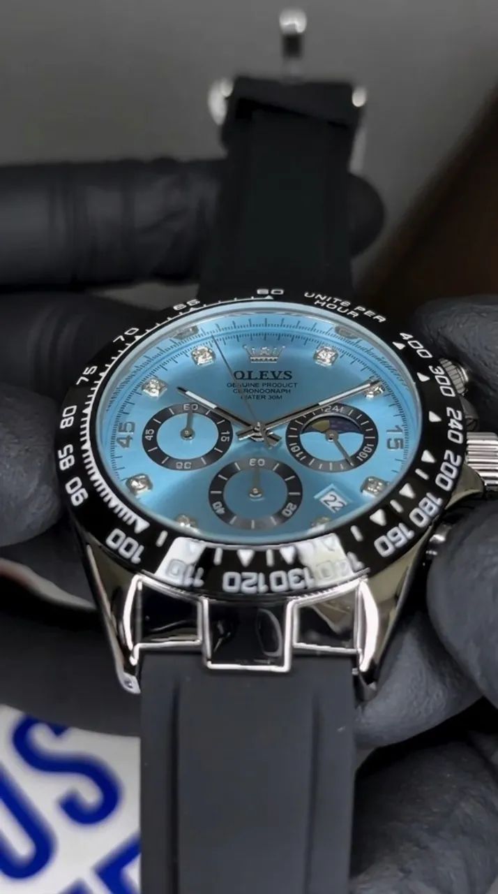  Relógio OLEVS com Pulseira de Silicone Super Confortável - Foto 2