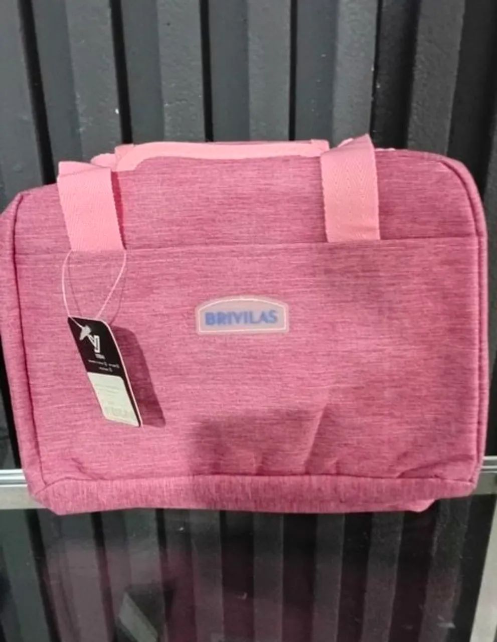 Bolsa térmica rosa, nova, com etiqueta