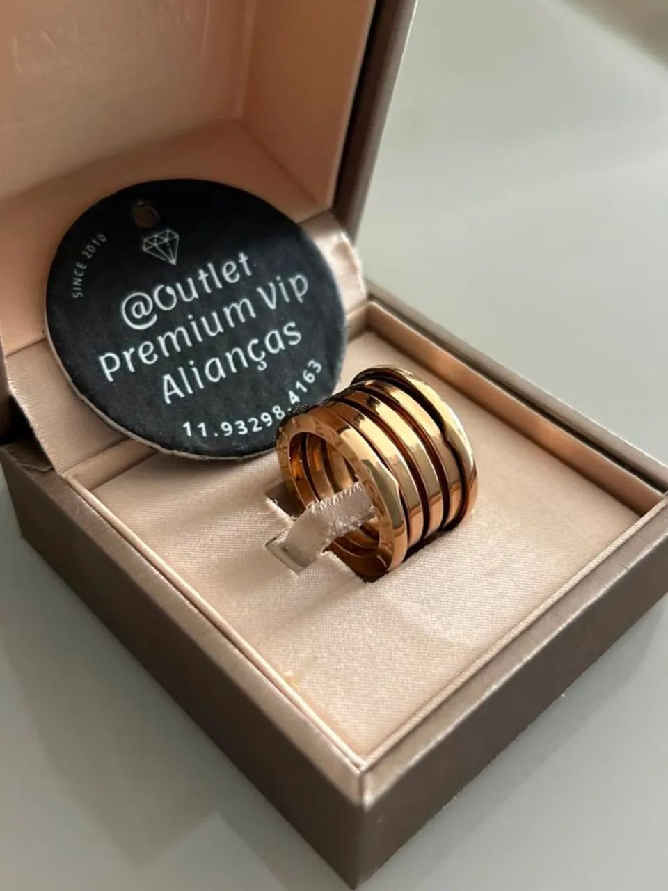 Anel molas flexíveis bvlgari rose - Foto 3