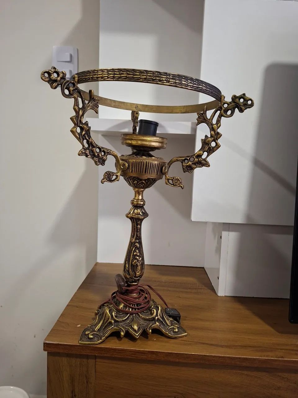 Abajour Bronze - Antiguidade  - Foto 2