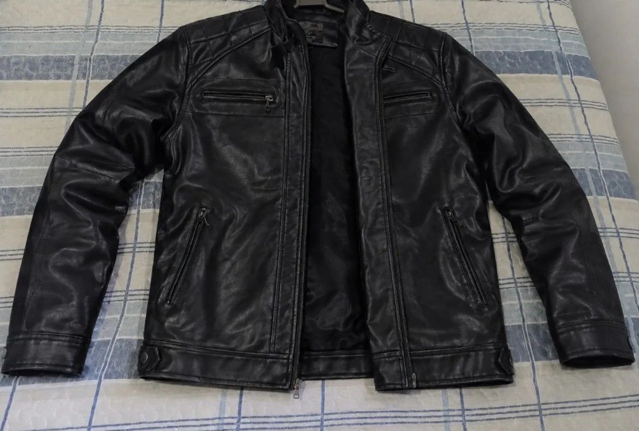 Jaqueta de Couro Moto