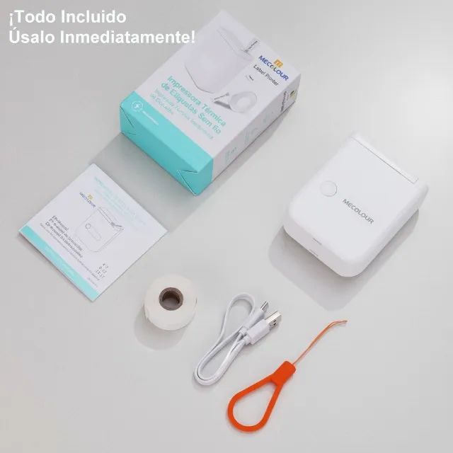 Impressora de Etiquetas Portátil Bluetooth Mecolour D110 203dpi Type-C, como nova. - Foto 3