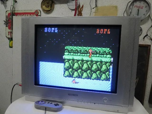 tv 21 polegadas crt samsung video componente p games antigos