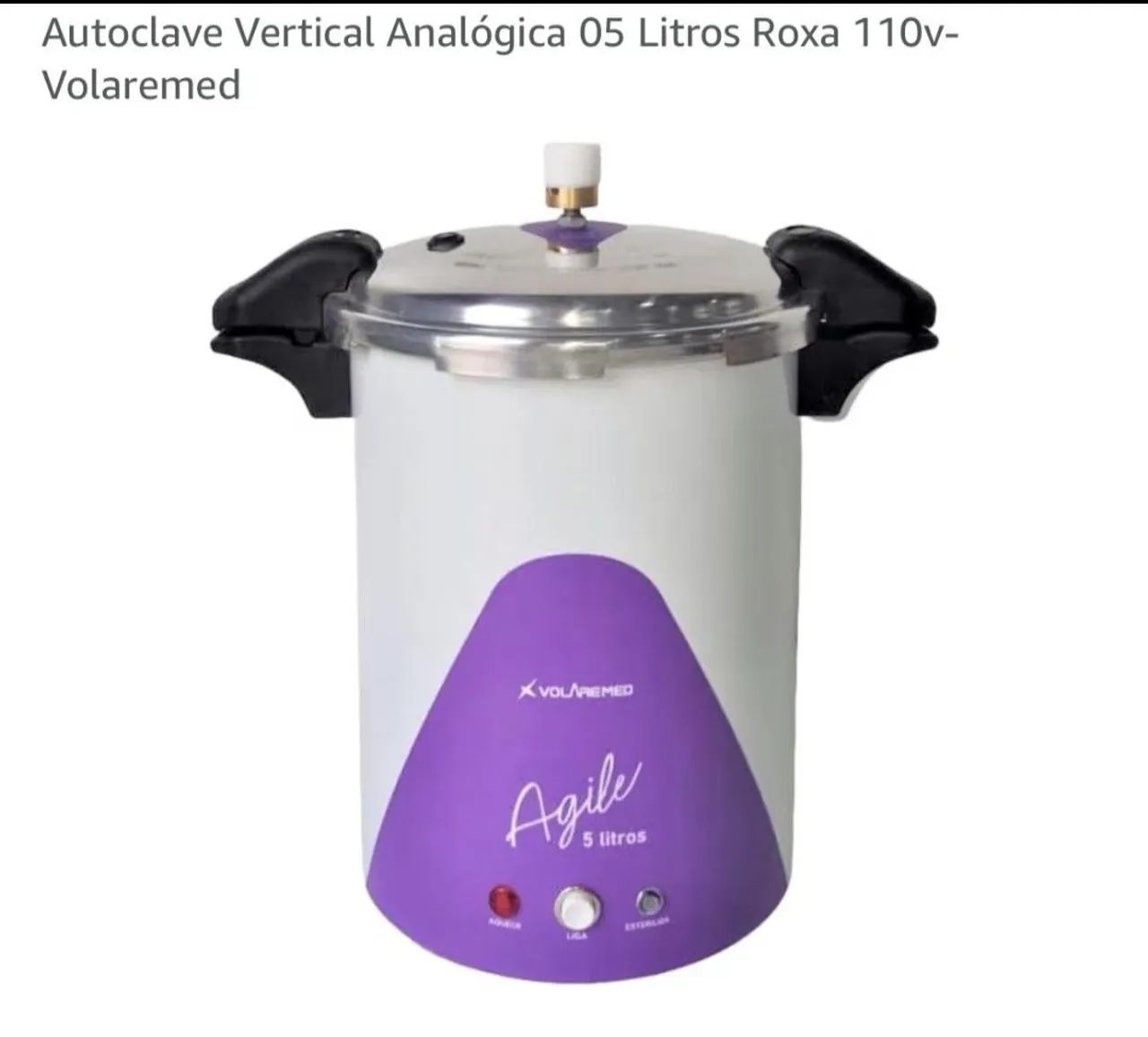 Autoclave vertical analógico 5litros retirar no local 