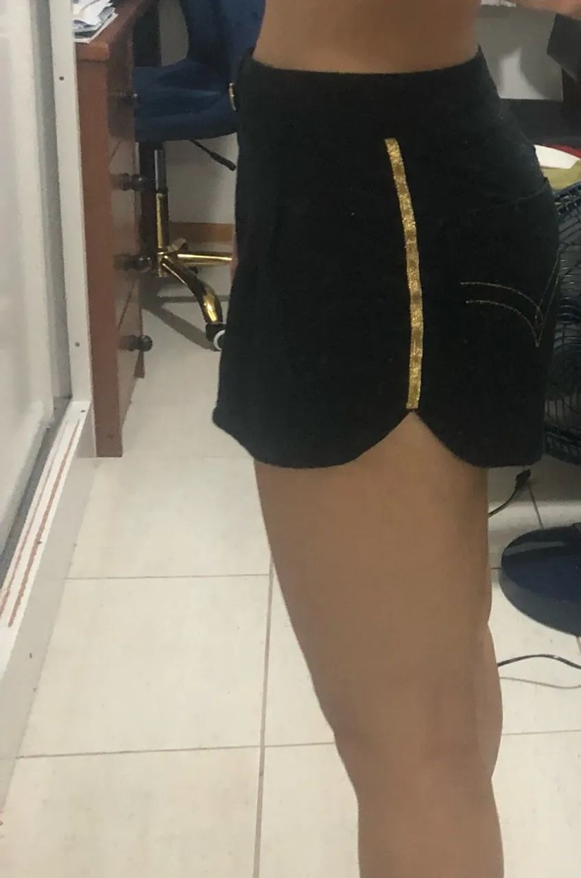 Short preto Eclectic tamanho 36 - Foto 4