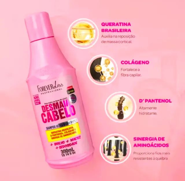 Shampoo Ultra Hidratante Forever Liss 300ML - Foto 2