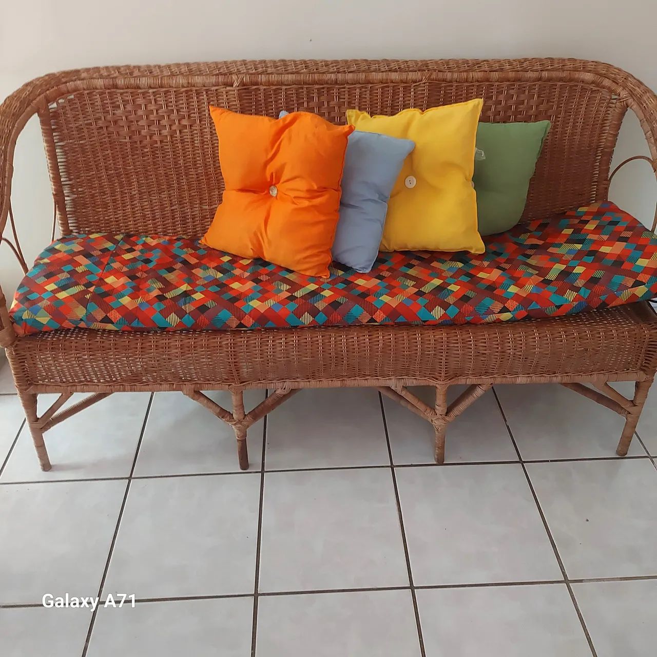 Poltrona em bambu três lugares  - Foto 2