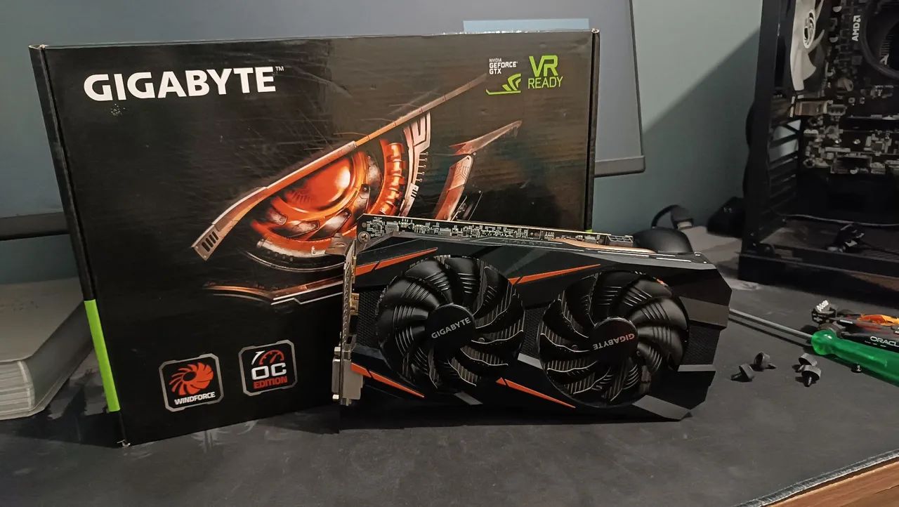 Placa de vídeo GTX 1060 6gb ram, funcionando perfeitamente