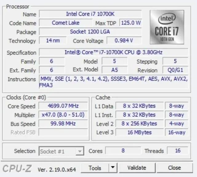 Processador Intel i7-10700K - Foto 2
