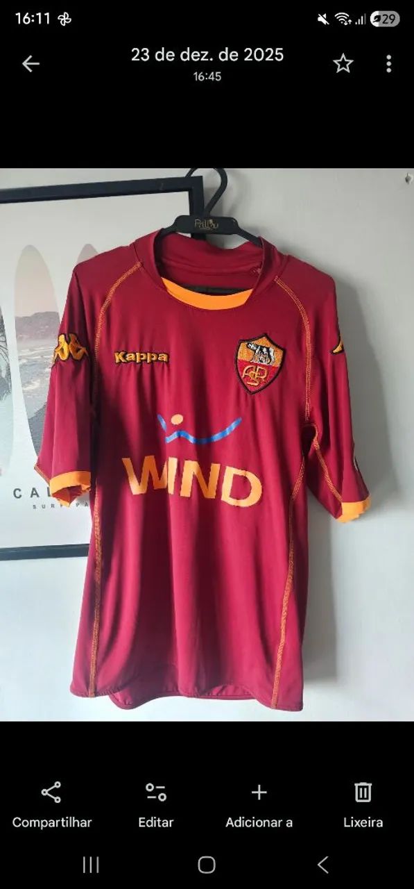 Camisa As Roma 2009 - Original