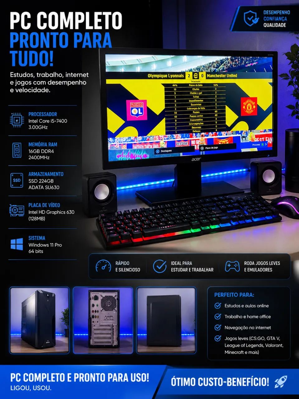 PC gamer completo! 