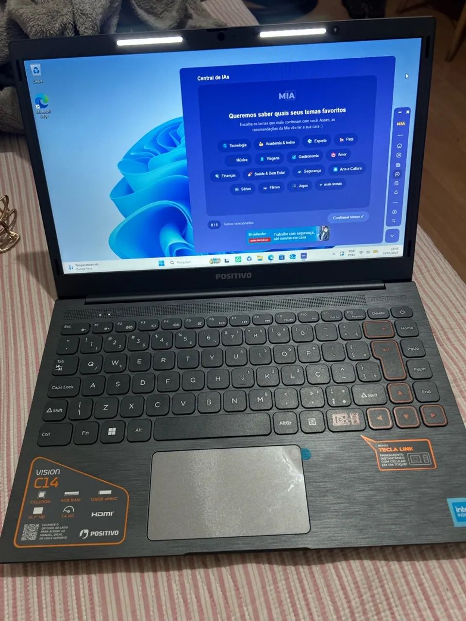 Notebook Positivo Vision C14 - Ótimo para estudos e trabalho - Foto 2