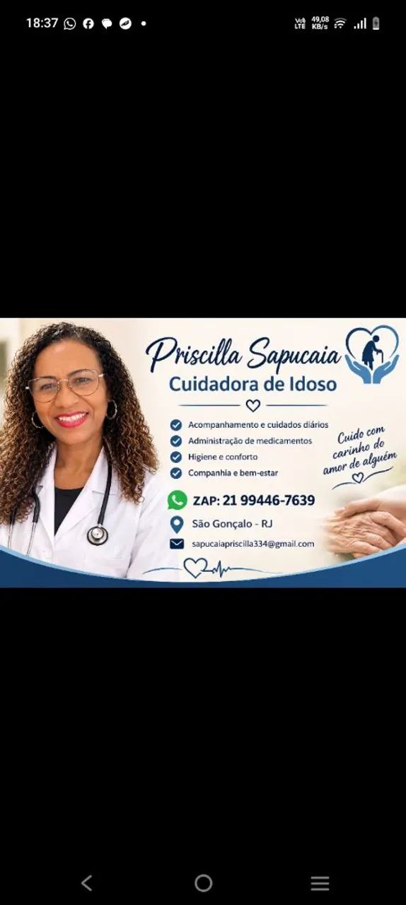 Cuidadora de idoso 